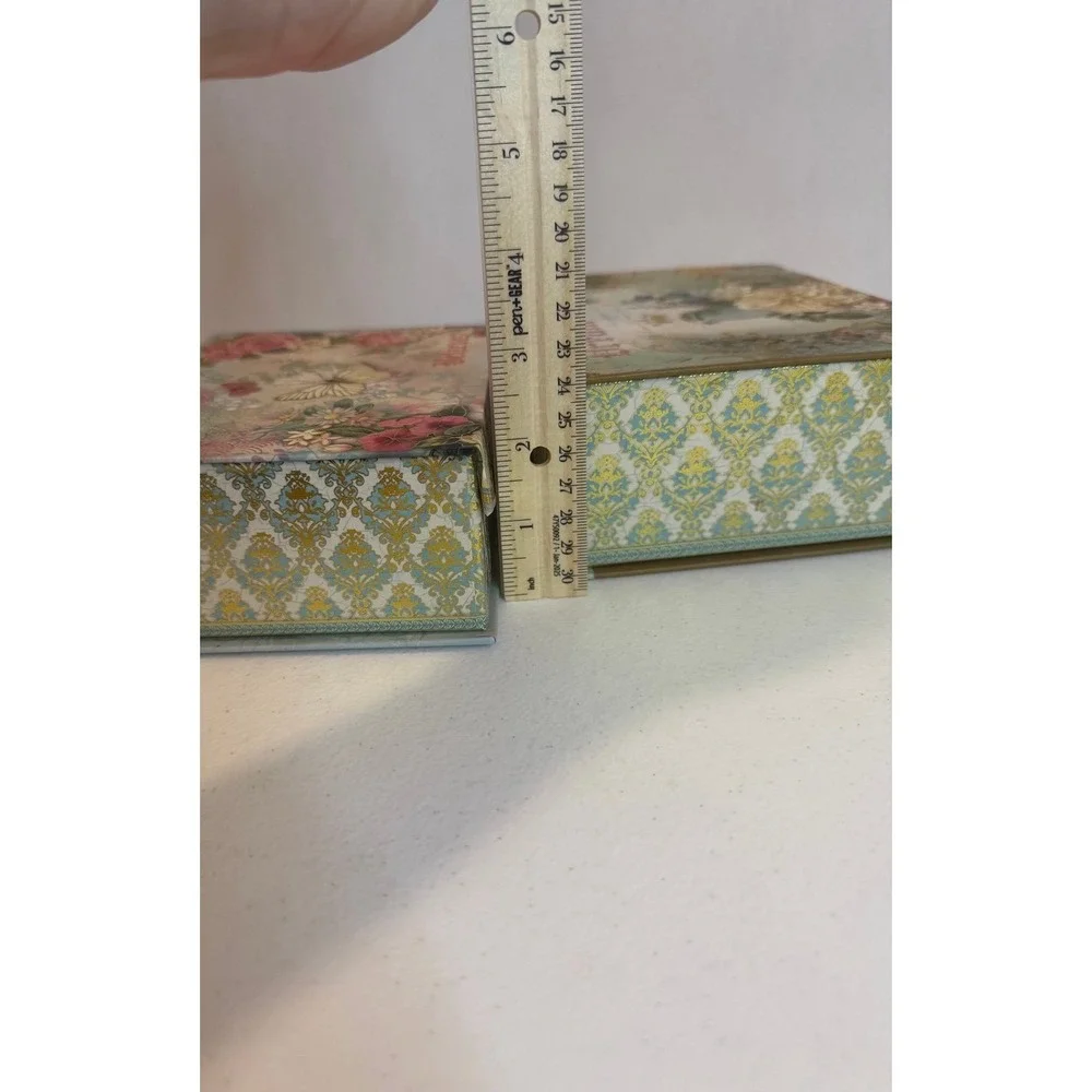 Shabby Chic Storage Boxes, set of 3